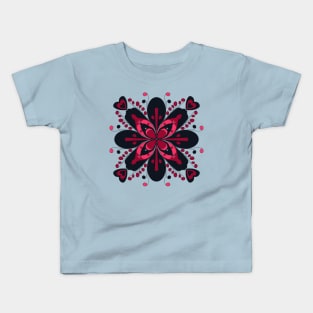 Red, Pink, and Black Kids T-Shirt